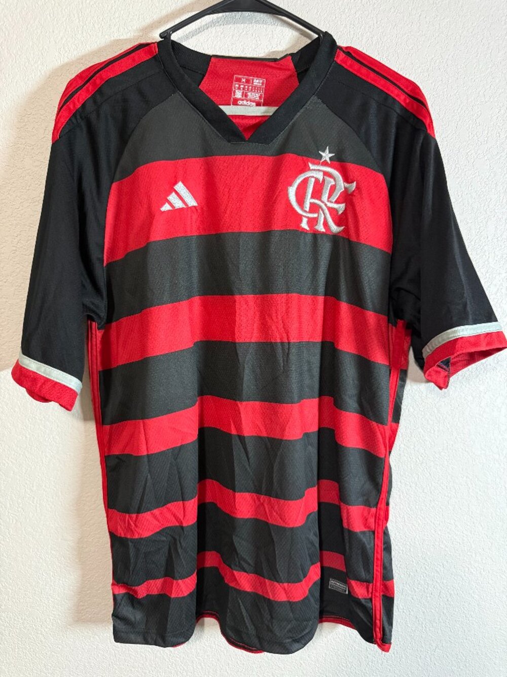 Adidas Flamengo 2024 Authentic Football Soccer Jersey Red Black Size M